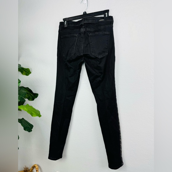 Current/Elliott The Ankle Skinny Matte Black & Gunmetal Coated - Picture 8 of 10